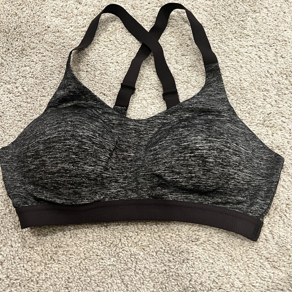 Victoria's Secret Heathered Black Sports Bra